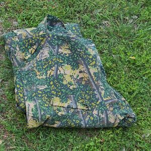 Bushlan Tree Camouflage Hunting Lightweight Coveralls Extra Large Tall Vtg Texas